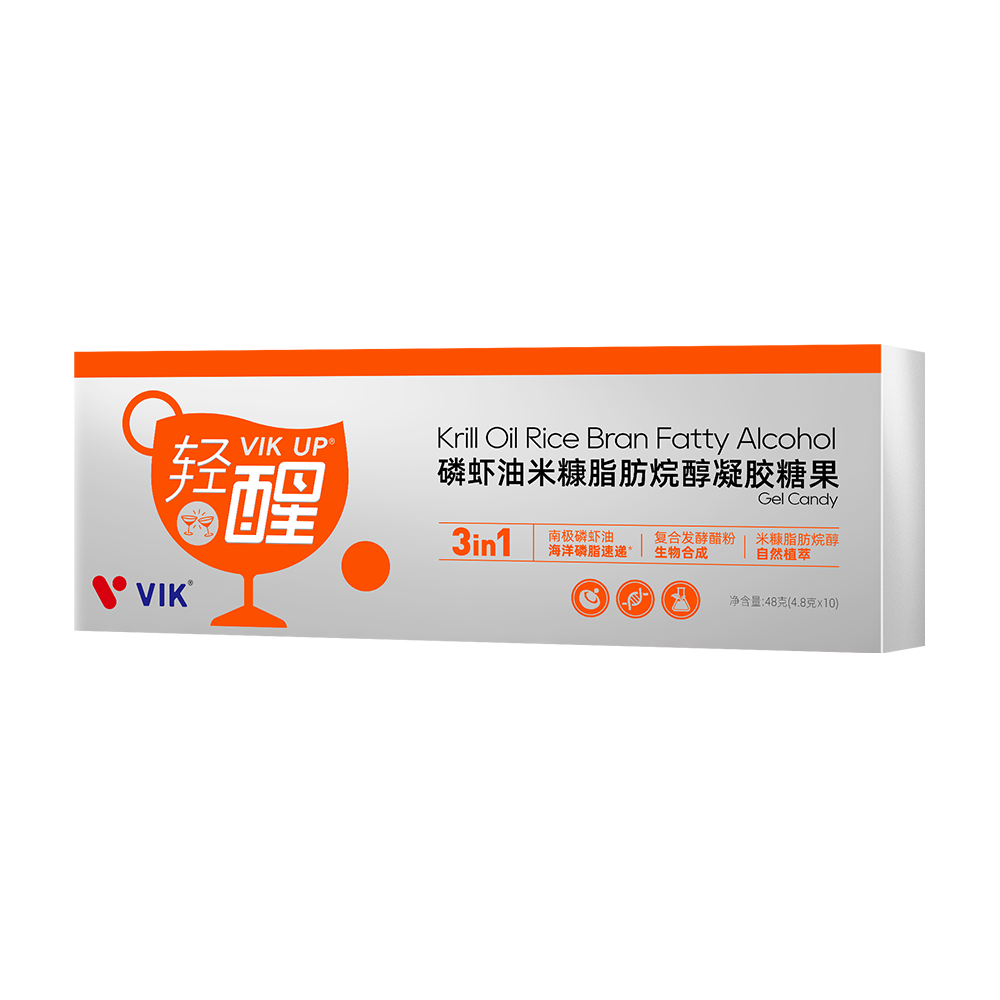 VIK UP Krill Oil Rice Bran Fatty Alcohol Gel Candy (Vital Edition)