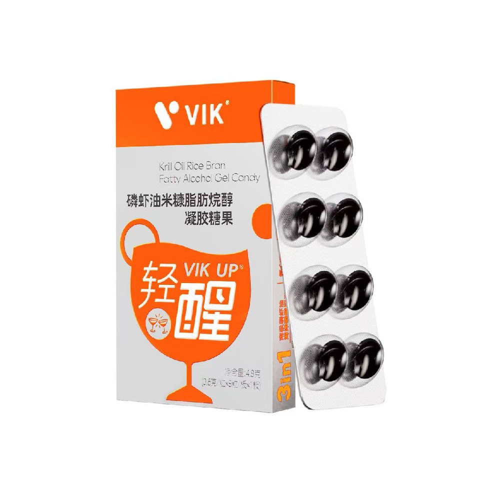 VIK UP Krill Oil Rice Bran Fatty Alcohol Gel Candy (Vital Edition)